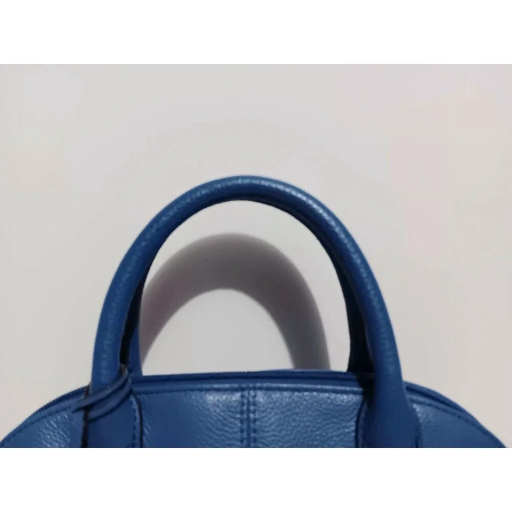 Tignanello Blue Leather Women's Hand Bag Purse 7